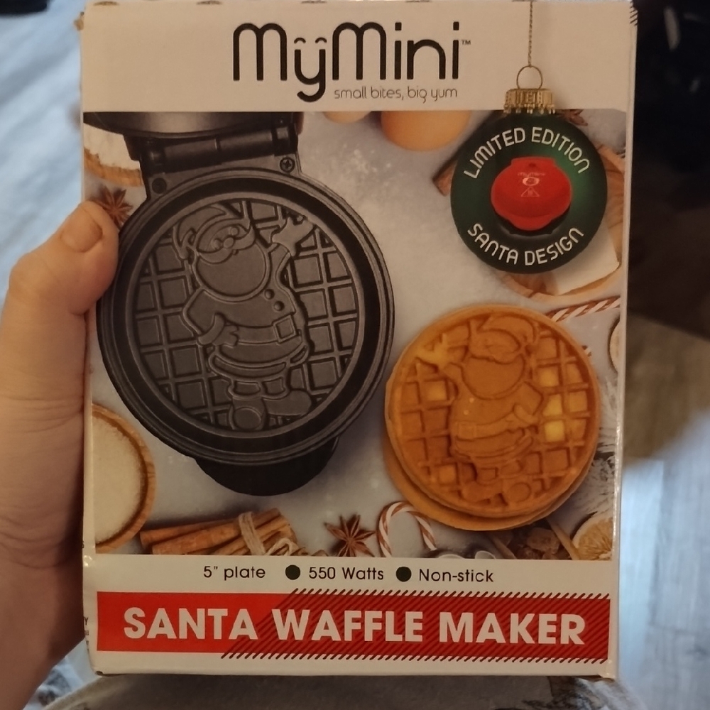 Santa Waffle Maker - Black